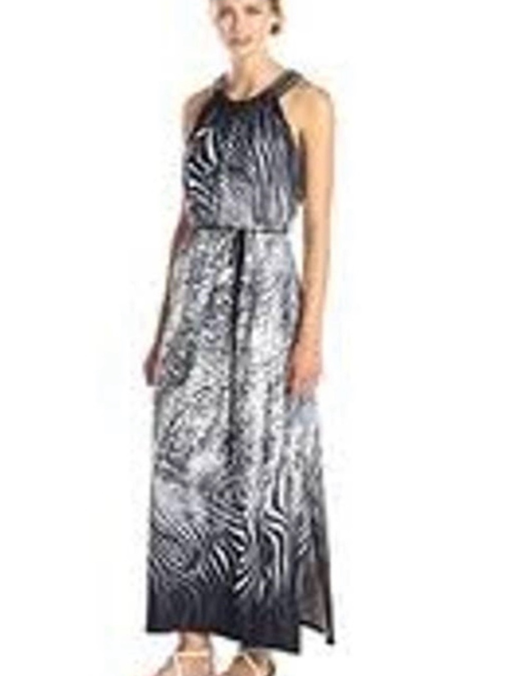 Sandra Darren Animal Printed Maxi Dress